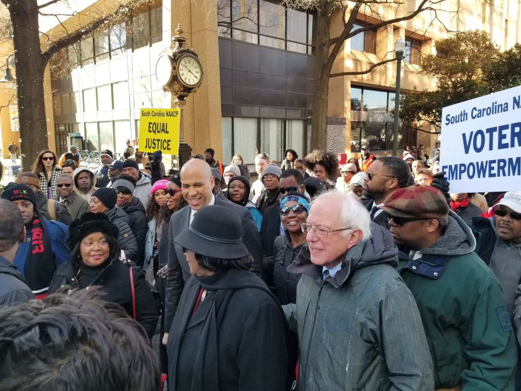 Cory Booker Bernie Sanders King Day Columbia 2019